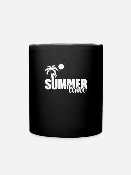 Summer Time Bathing Beach Sun - Full Colour Mug - black
