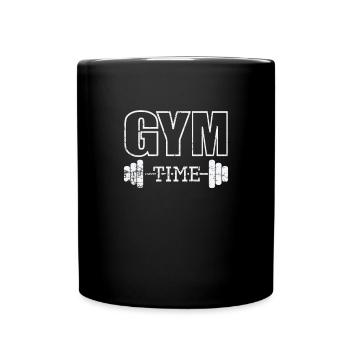 Gym Time Muscle Training - Full Colour Mug - black - Front