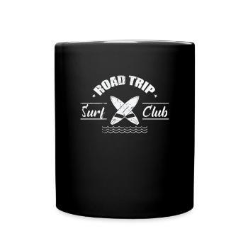 Road Trip Surf Club Adventure Trip - Full Colour Mug - black - Front