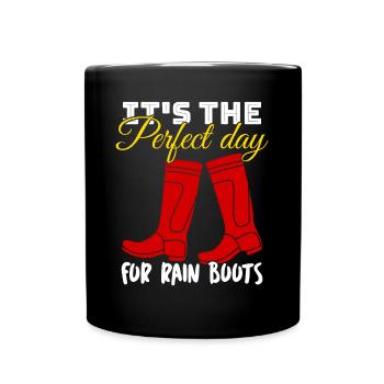 Rain Boots Rain Boot - Full Colour Mug - black - Front