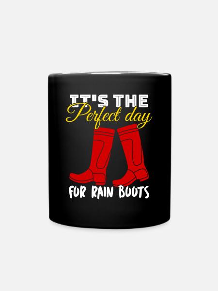 Bottes de pluie Bottes de pluie - Mug uni - noir