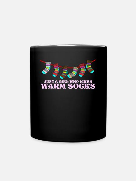 Winter Socks Sock Wool Socks - Tasse einfarbig - Schwarz