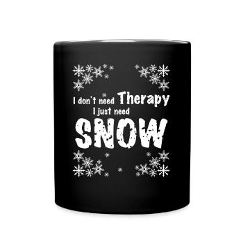 Snowflakes Snow Snowflake - Tasse einfarbig - Schwarz - Vorne