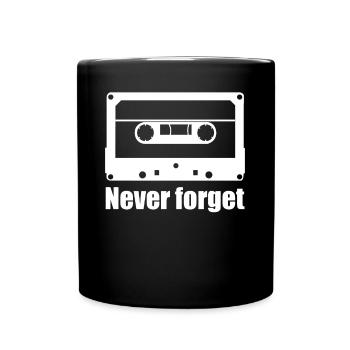 Cassettes des années 90 Mixtape des années 80 Cassette - Mug uni - noir - Devant
