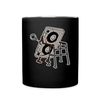 Cassette des années 80 Cassettes des années 90 Mixtape - Mug uni - noir - Devant