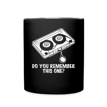 Cassettes cassettes 90s 80s - Mug uni - noir - Devant