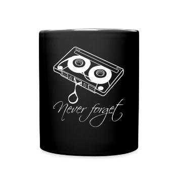 Cassette des années 90 Mixtape des années 80 Cassettes - Mug uni - noir - Devant