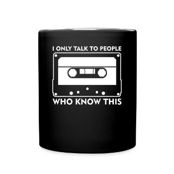 Cassette des années 80 Cassettes des années 90 - Mug uni - noir - Devant