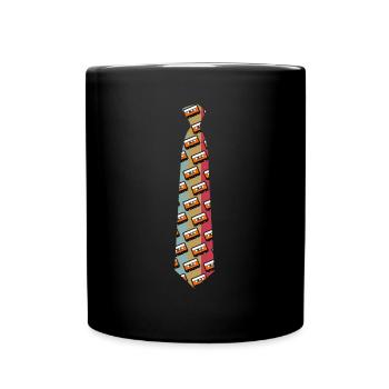 Cassettes de cravate de cassette 90s 80s - Mug uni - noir - Devant