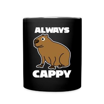 Capybaras Capybara - Tasse einfarbig - Schwarz - Vorne
