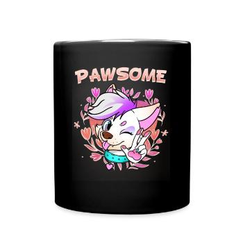 Pawsome I Furry Fandom Cospaly - Full Colour Mug - black - Front