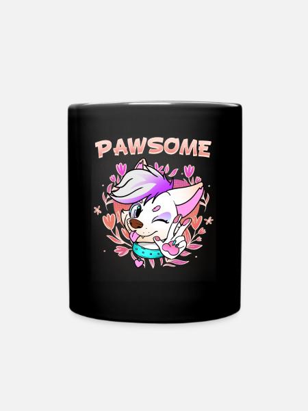 Pawsome I Furry Fandom Cospaly - Tasse einfarbig - Schwarz
