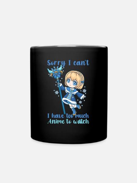 Désolé, je ne peux pas, j’ai trop d’anime à regarder - Mug uni - noir