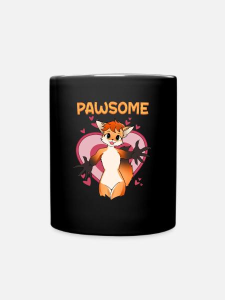Pawsome I Furry Fandom Cospaly - Tasse einfarbig - Schwarz