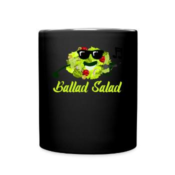 Salade Chantante Salades Légumes Vegan - Mug uni - noir - Devant