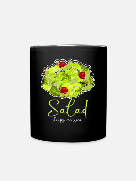 Salade Vegan Salades Végétariennes - Mug uni - noir