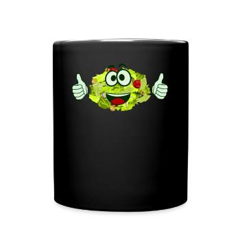 Salade Happy Végétarienne Végétalienne - Mug uni - noir - Devant