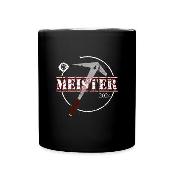 Dachdeckermeister 2024 Dachdecker Meister - Tasse einfarbig - Schwarz - Vorne