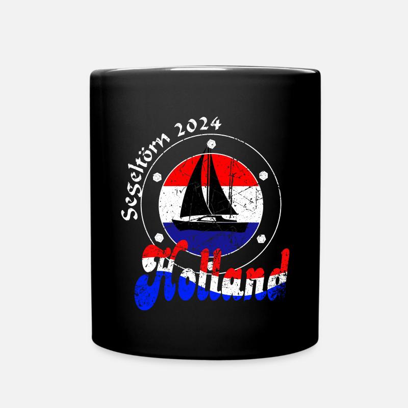 Segeltörn Holland 2024 - Tasse einfarbig - Schwarz