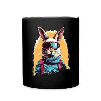 Après Party Mountains Snow Bunny Ski - Full Colour Mug - black - Front