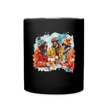 Après Party Mountains Snow Bunny Ski - Full Colour Mug - black - Front