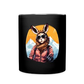 Après Party Mountains Snow Bunny Ski - Full Colour Mug - black - Front