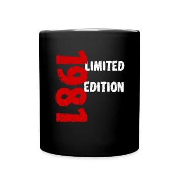 1981 Limited Edition Geburtstag Geschenk Frau Mann - Tasse einfarbig - Schwarz - Vorne