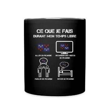 Freizeit Picardie - Tasse einfarbig - Schwarz - Vorne