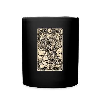 The Hermit I Witchcraft Tarot Card I Fortune - Tasse einfarbig - Schwarz - Vorne