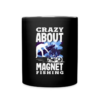 Magnetfischen Detektion Schatzsuche - Tasse einfarbig - Schwarz - Vorne