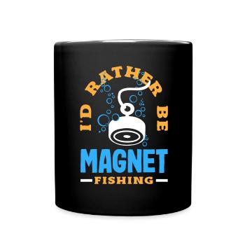 Magnetfischen Detektion Schatzsuche - Tasse einfarbig - Schwarz - Vorne