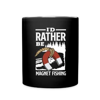 Magnetfischen Detektion Schatzsuche - Tasse einfarbig - Schwarz - Vorne