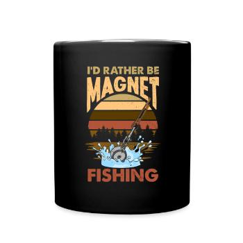 Magnetfischen Detektion Schatzsuche - Tasse einfarbig - Schwarz - Vorne