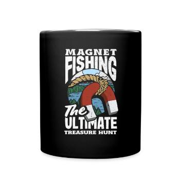 Magnetfischen Detektion Schatzsuche - Tasse einfarbig - Schwarz - Vorne