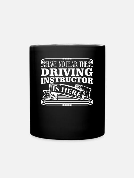 Driving Teacher Driving Instructor - Tasse einfarbig - Schwarz