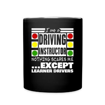 Driving Instructor Learner Drivers - Tasse einfarbig - Schwarz - Vorne