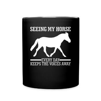 Équitation Equitation - Mug uni - noir - Devant