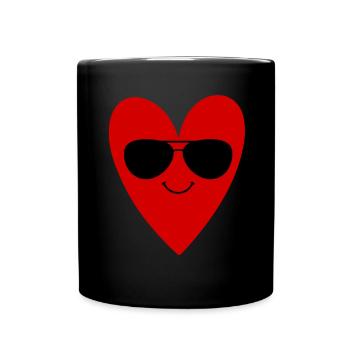 Accessoires de la Saint-Patrick Irlande Shamrock décoration - Mug uni - noir - Devant