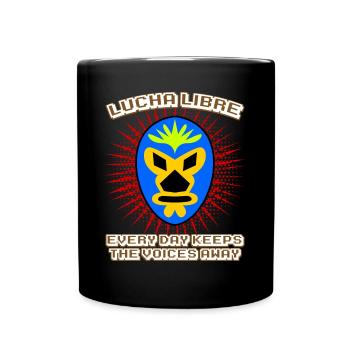 Masques Lucha Libre Masque Lutte - Mug uni - noir - Devant