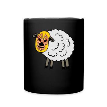 Lucha Libre Lutte Moutonne - Mug uni - noir - Devant