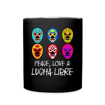 Lucha Libre Mask Wrestling - Tasse einfarbig - Schwarz - Vorne