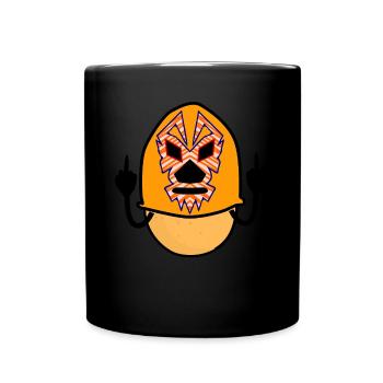 Lucha Libre Potato Wrestling - Tasse einfarbig - Schwarz - Vorne