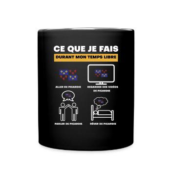 Picardy in free time - Full Colour Mug - black - Front