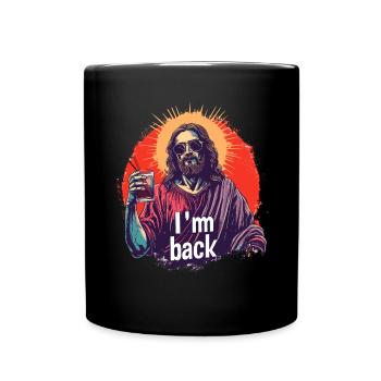 Jesus Christus Ostern I'm Back Party - Tasse einfarbig - Schwarz - Vorne