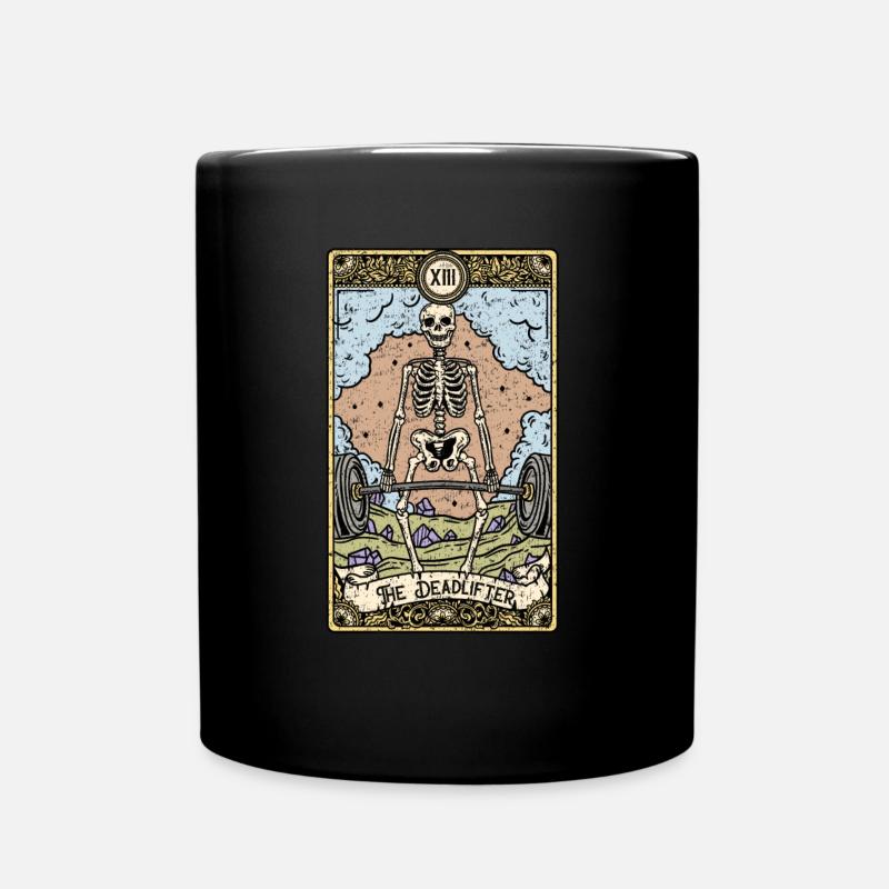 The Deadlifter I Goth Tarot Card I Fortune Teller - Full Colour Mug - black