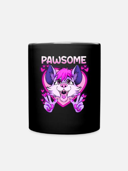 Pawsome I Furry Fandom Cospaly - Tasse einfarbig - Schwarz