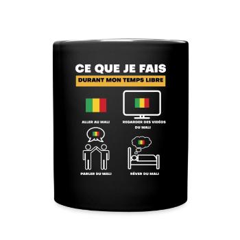 mali durant temps libre - Mug uni - noir - Devant