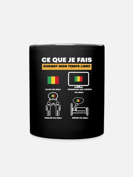 mali durant temps libre - Mug uni - noir