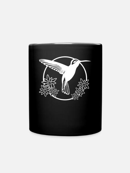 Colibri Fleurs Colibris - Mug uni - noir