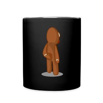 Gingerbread Man Circle Game Baking - Full Colour Mug - black - Front